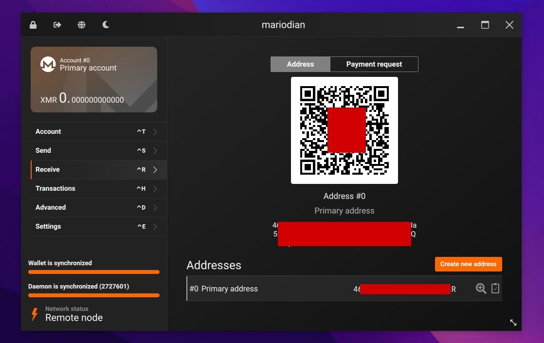 monero address bitcointalk