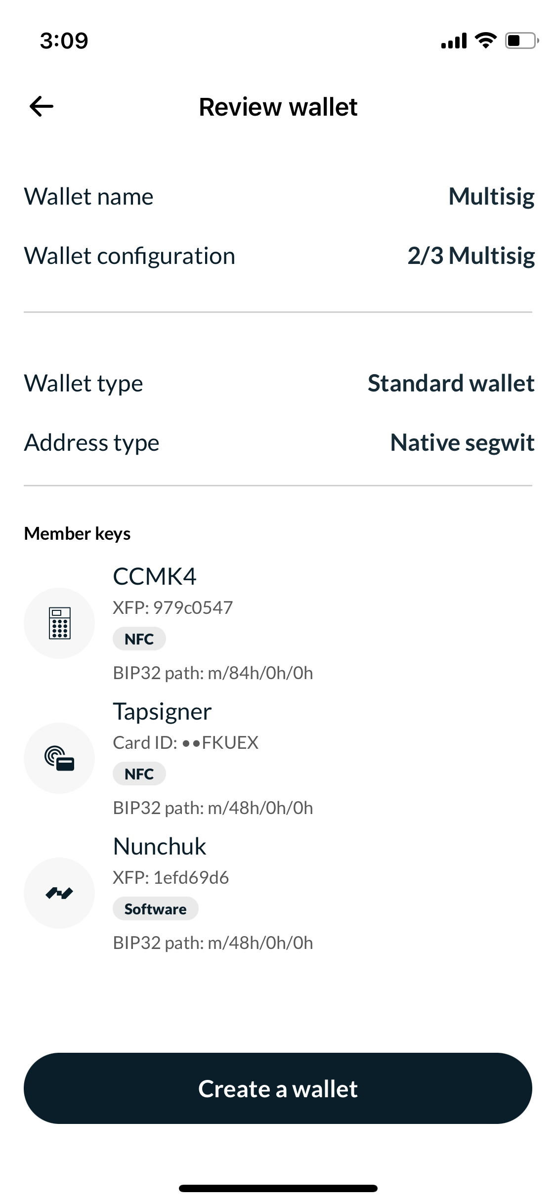 How to Setup a Secure MultiSig Wallet on iPhone with Coldcard, Tapsigner, and Nunchuk