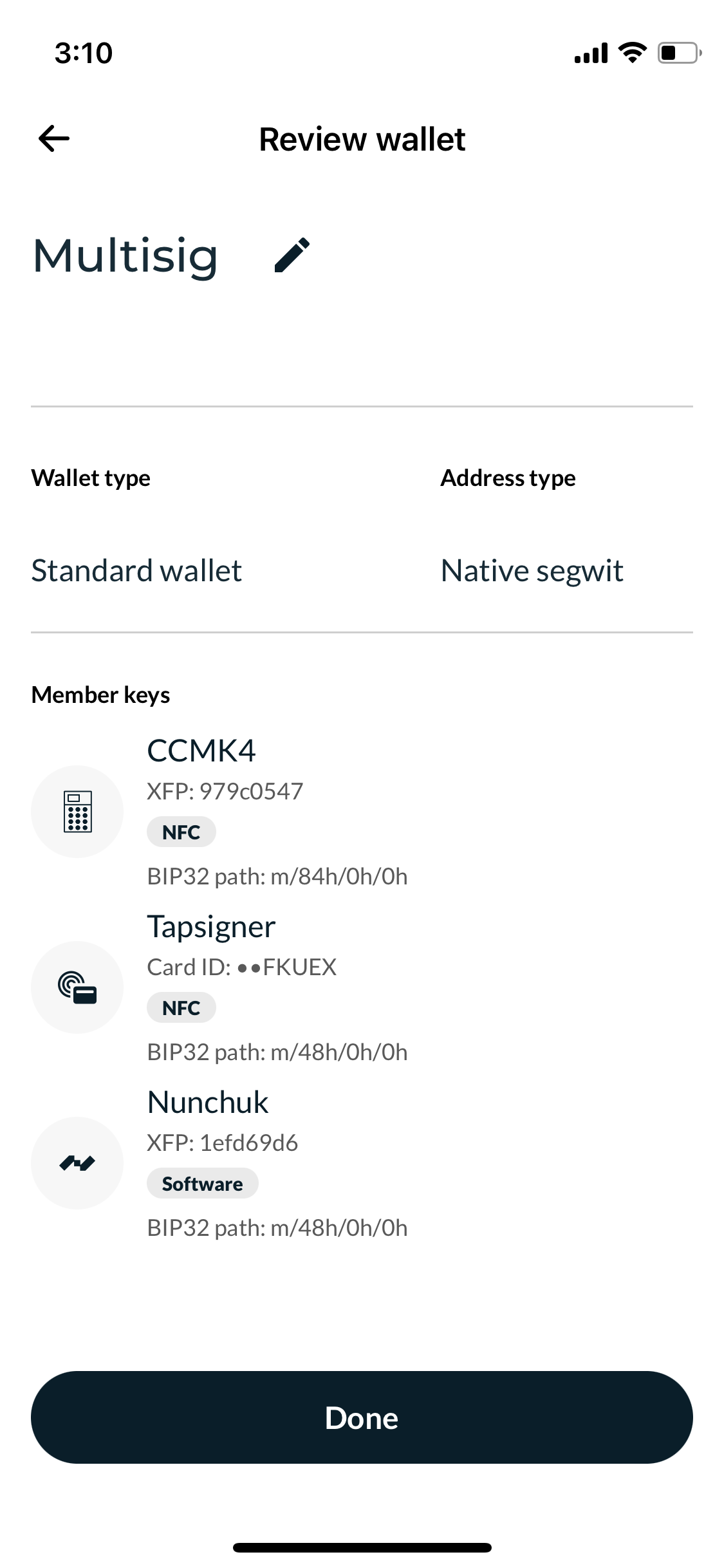 How to Setup a Secure MultiSig Wallet on iPhone with Coldcard, Tapsigner, and Nunchuk